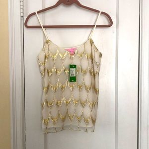 NWT Lilly Pulitzer veranda cream camisole size XS